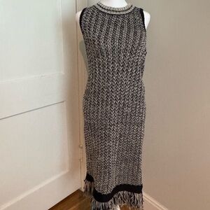 Bar III Gray and Black Sheath Maxi Dress